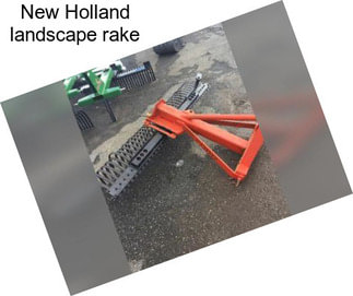 New Holland landscape rake