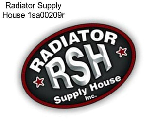 Radiator Supply House 1sa00209r