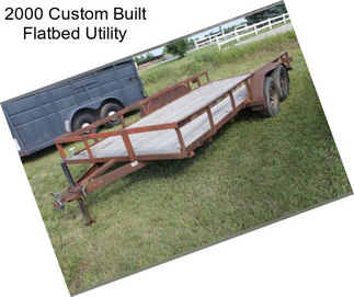 2000 Custom Built Flatbed Utility