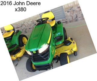 2016 John Deere x380