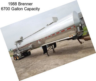 1988 Brenner 6700 Gallon Capacity