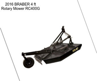 2016 BRABER 4 ft Rotary Mower RC400G