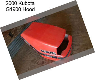 2000 Kubota G1900 Hood