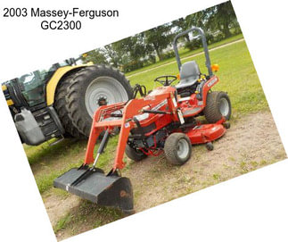 2003 Massey-Ferguson GC2300