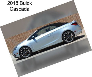 2018 Buick Cascada