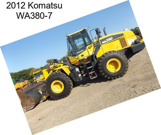 2012 Komatsu WA380-7