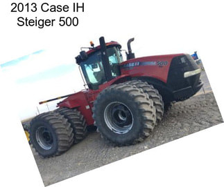 2013 Case IH Steiger 500