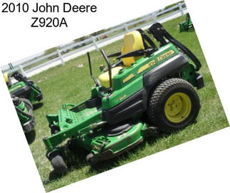 2010 John Deere Z920A