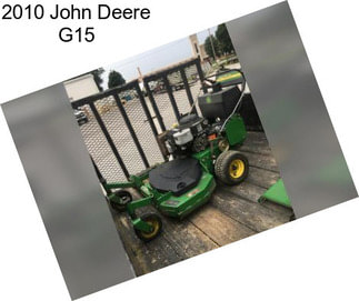 2010 John Deere G15