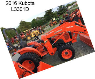 2016 Kubota L3301D