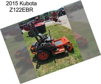 2015 Kubota Z122EBR