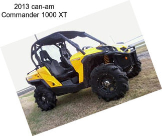 2013 can-am Commander 1000 XT