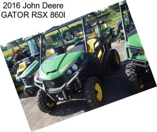 2016 John Deere GATOR RSX 860I