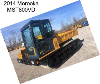 2014 Morooka MST800VD