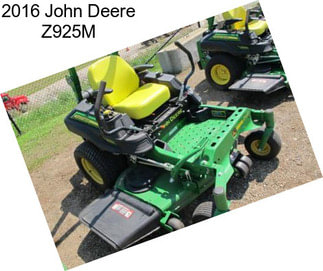 2016 John Deere Z925M