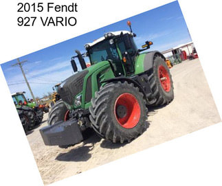 2015 Fendt 927 VARIO