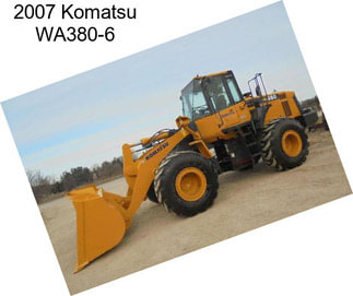 2007 Komatsu WA380-6