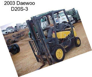 2003 Daewoo D20S-3