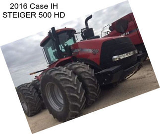 2016 Case IH STEIGER 500 HD