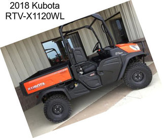 2018 Kubota RTV-X1120WL