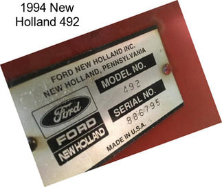 1994 New Holland 492