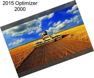 2015 Optimizer 2000