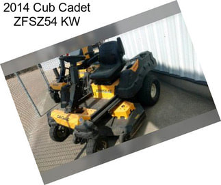 2014 Cub Cadet ZFSZ54 KW