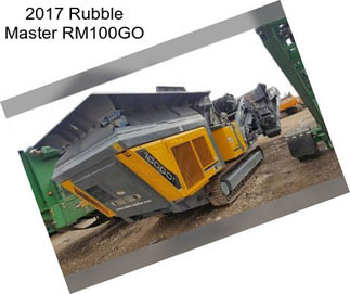 2017 Rubble Master RM100GO