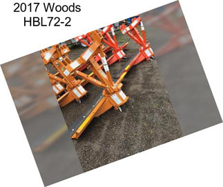 2017 Woods HBL72-2