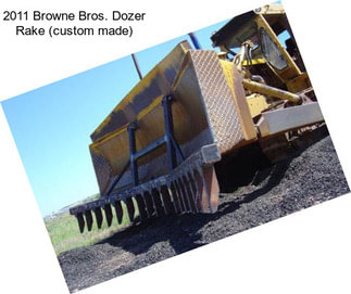2011 Browne Bros. Dozer Rake (custom made)