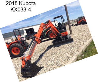 2018 Kubota KX033-4