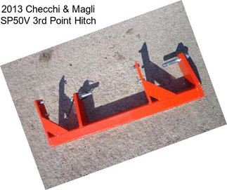 2013 Checchi & Magli SP50V 3rd Point Hitch