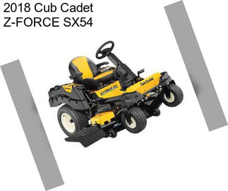 2018 Cub Cadet Z-FORCE SX54