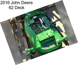 2016 John Deere 62\