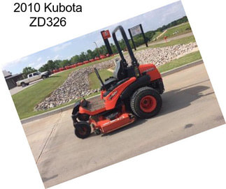2010 Kubota ZD326
