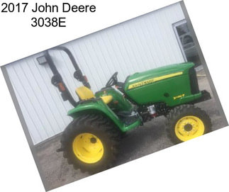 2017 John Deere 3038E