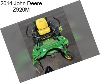 2014 John Deere Z920M