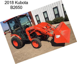 2018 Kubota B2650
