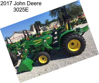 2017 John Deere 3025E