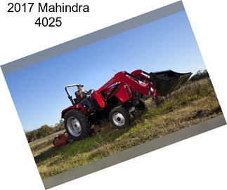 2017 Mahindra 4025