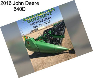 2016 John Deere 640D