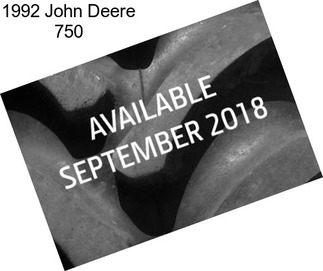 1992 John Deere 750