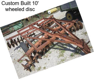 Custom Built 10\' wheeled disc