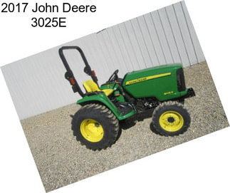 2017 John Deere 3025E