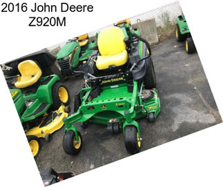 2016 John Deere Z920M