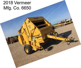 2018 Vermeer Mfg. Co. 6650