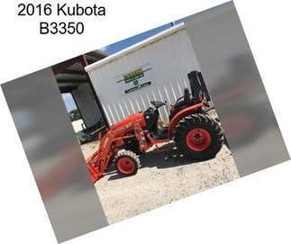 2016 Kubota B3350