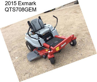 2015 Exmark QTS708GEM