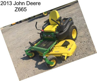 2013 John Deere Z665