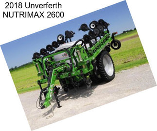 2018 Unverferth NUTRIMAX 2600